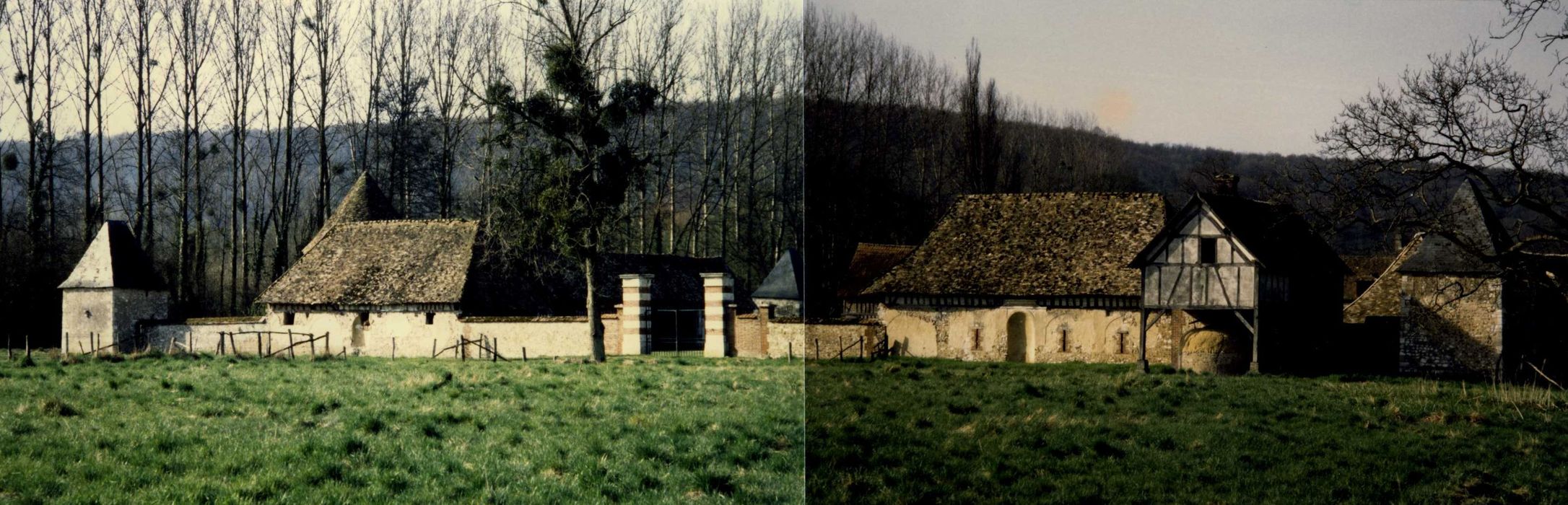 ensemble nord-est, vue générale des bâtiments