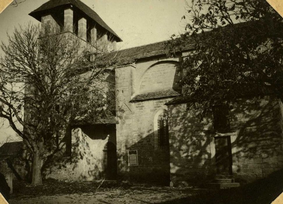 façade latérale sud, vue partielle