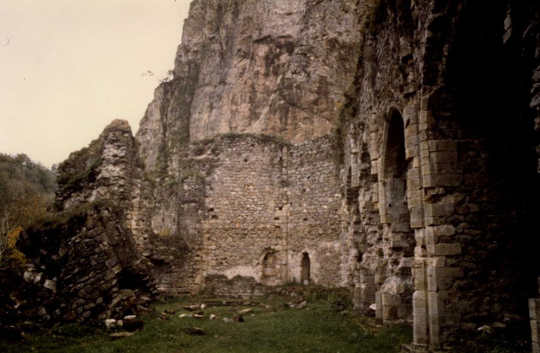 vue générale de la nef ruinée