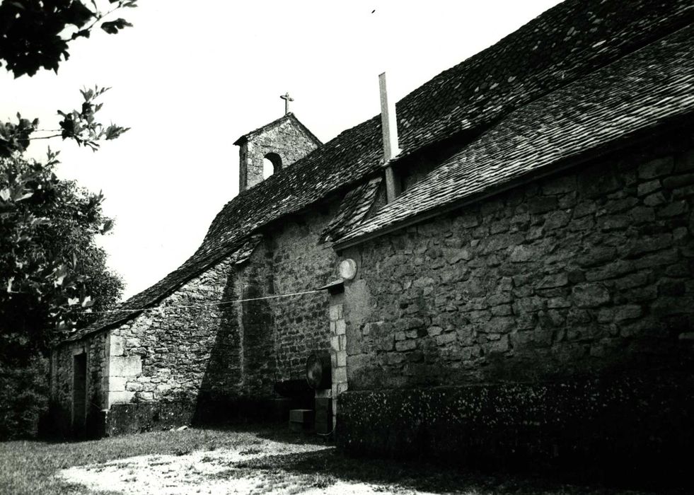 façade latérale nord, vue partielle