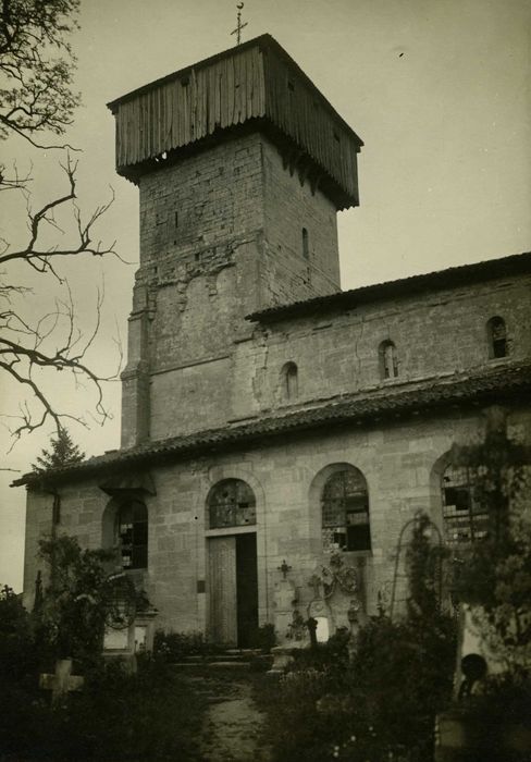 façade latérale sud, vue partielle