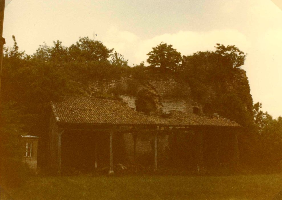 ruines de l’ancien château, vue partielle