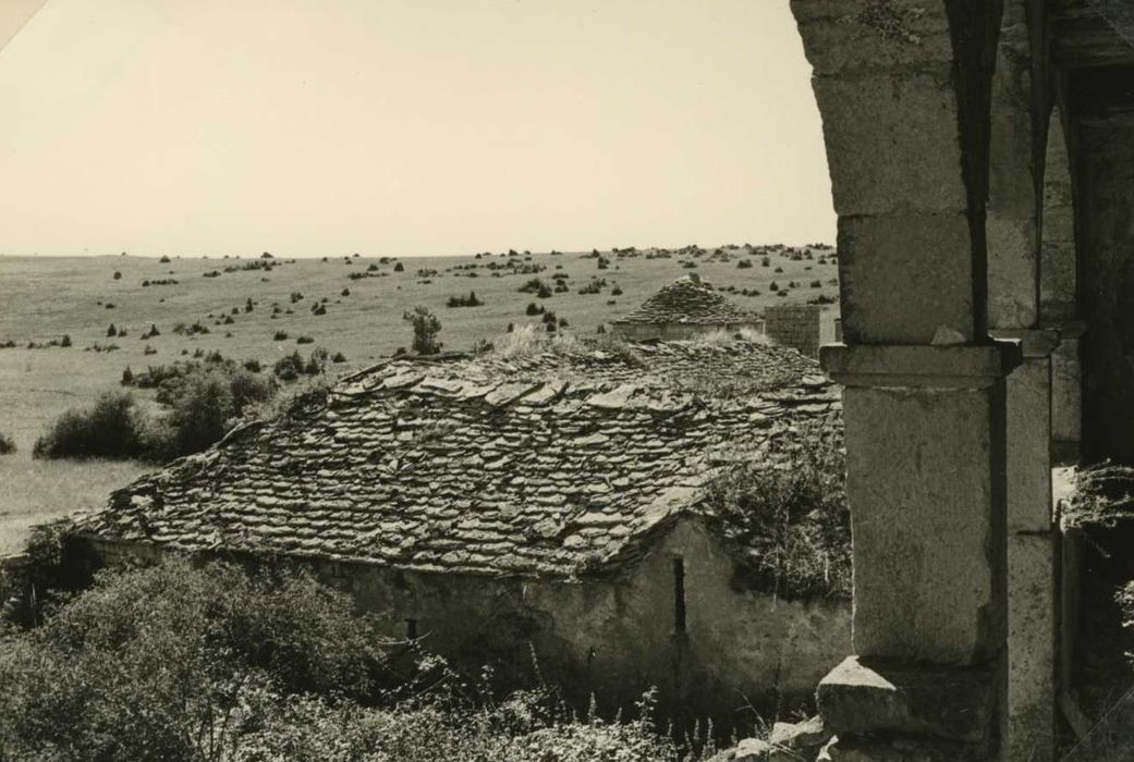 cour intérieure, bâtiment sud, versant nord de la toiture