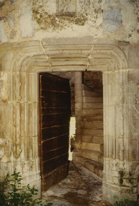 porte d’accès à la tourelle d’escalier