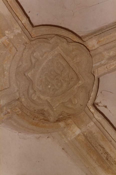 chapelle latérale sud, détail d’une clef de voûte