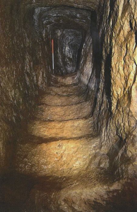 escalier dans le réseau ouest (photocopie numérisée)