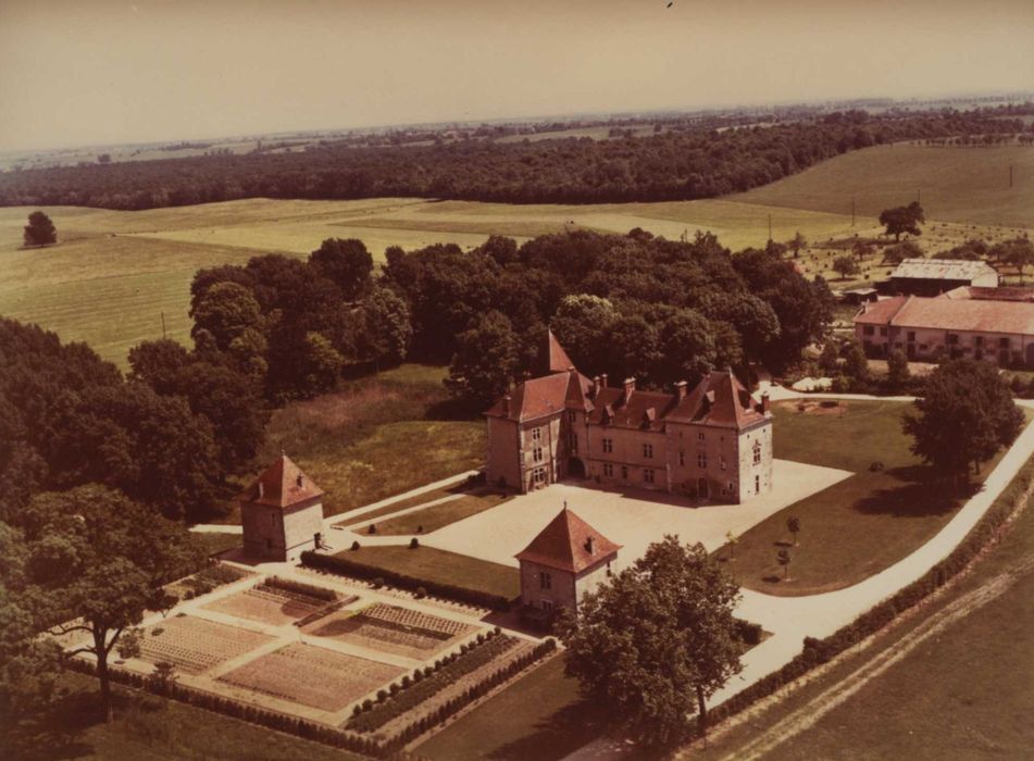 vue aérienne de l’ensemble des bâtiments