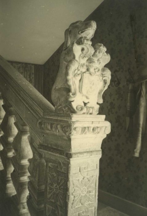 escalier, détail de la rampe