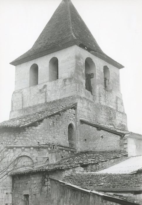 clocher, élévations nord et est