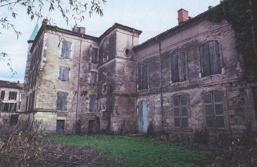 façades sud-ouest du logis nord (photocopie numérisée)