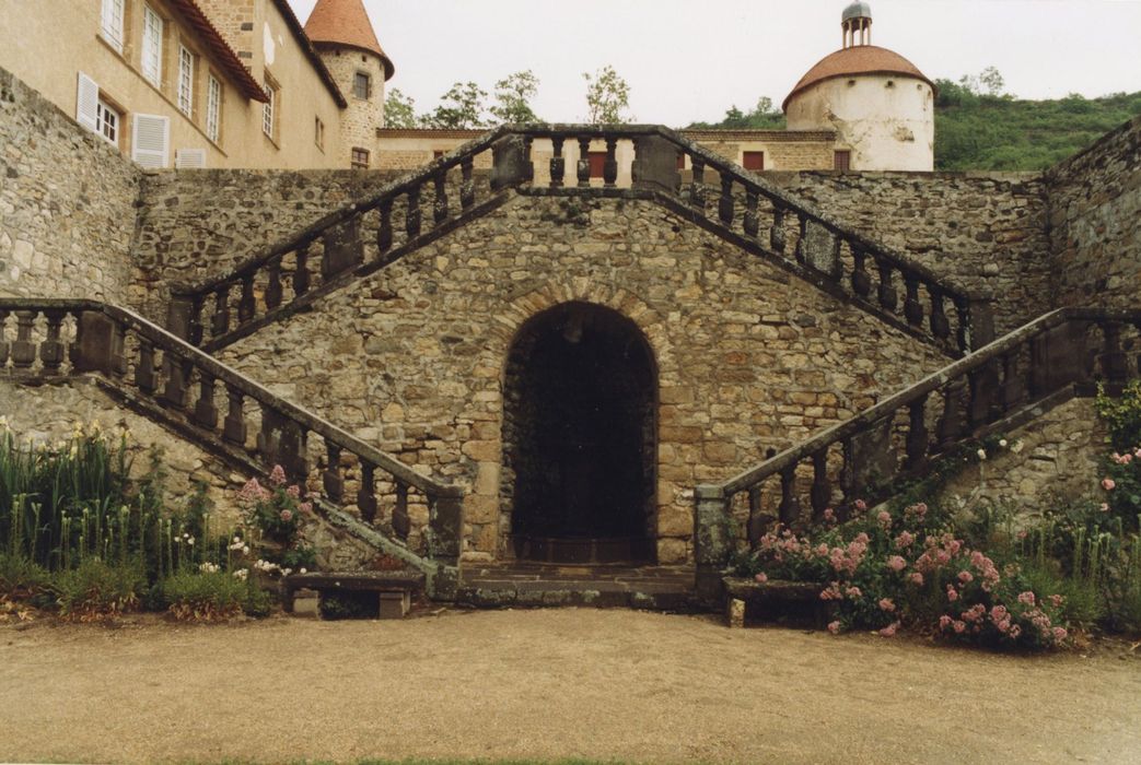 escalier de la terrasse sud