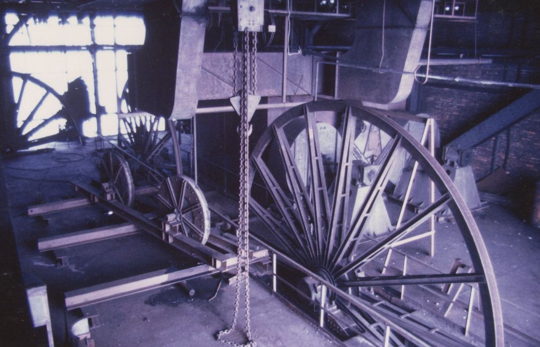 puits n°2, détail de la machinerie