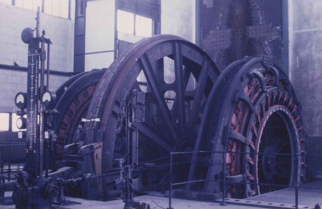 puits n°2, détail de la machinerie