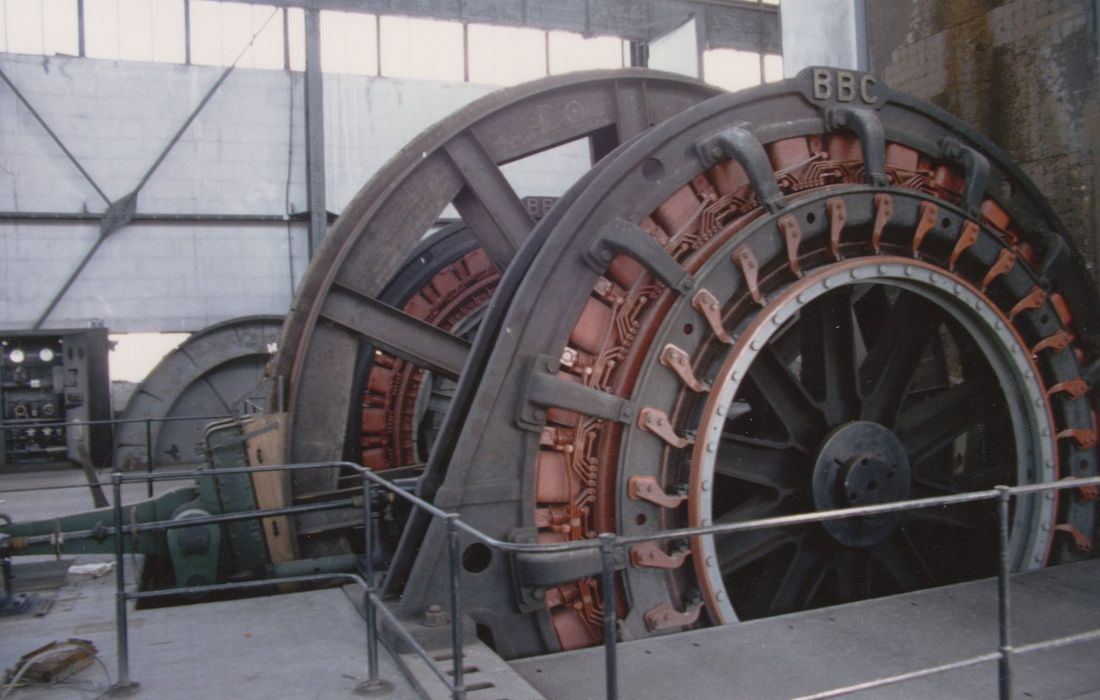 puits n°2, détail de la machinerie