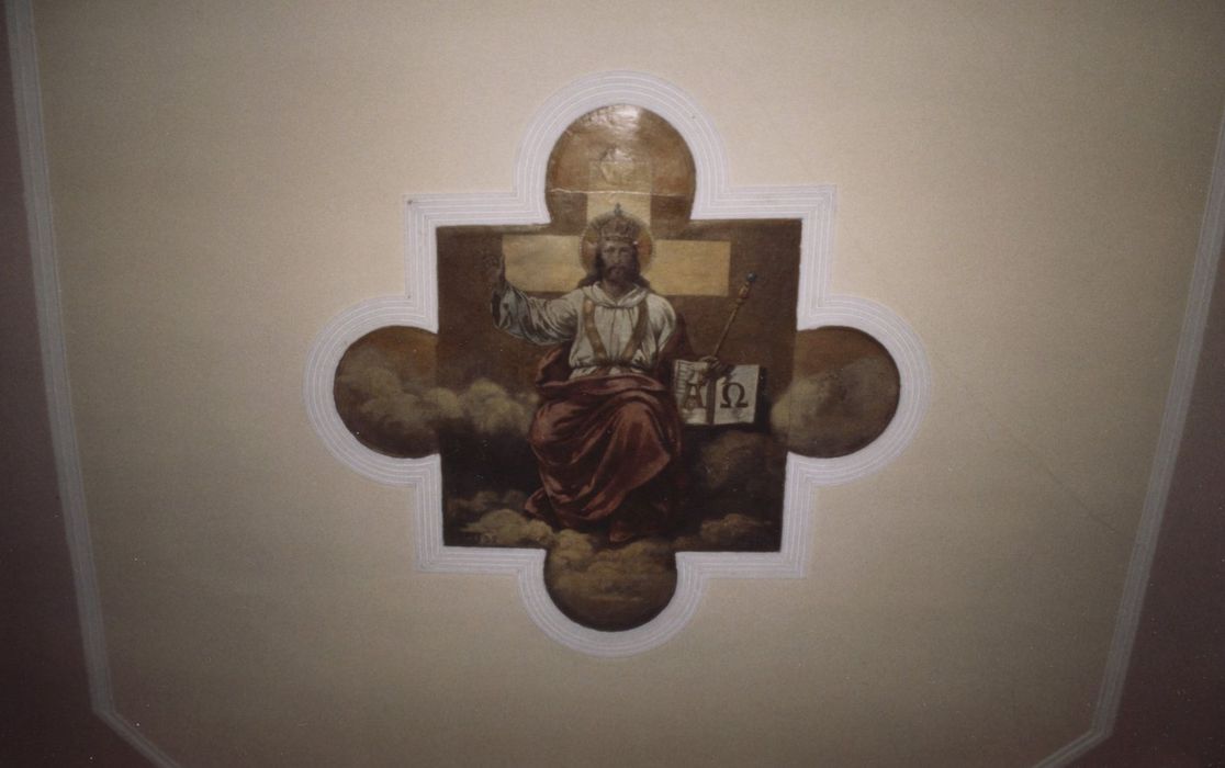 plafond, détail : Christ bénissant