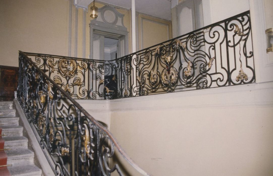 Escalier d’honneur, vue partielle