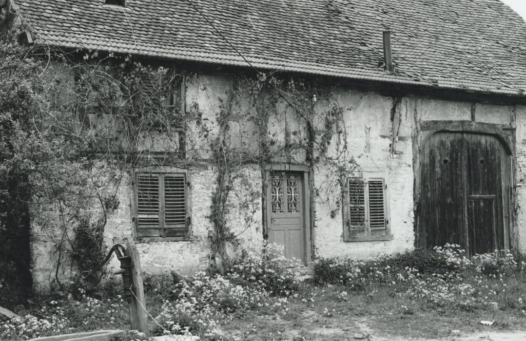 façade sur rue, vue partielle