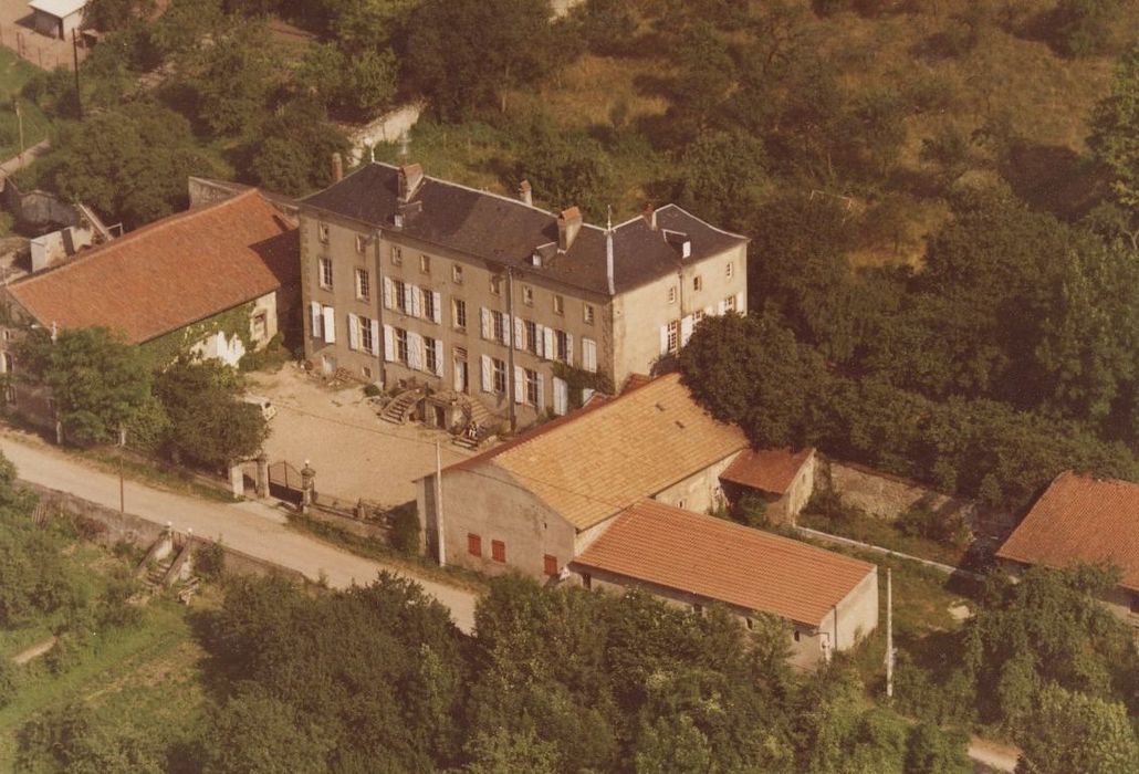 vue aérienne de l’ensemble des bâtiments