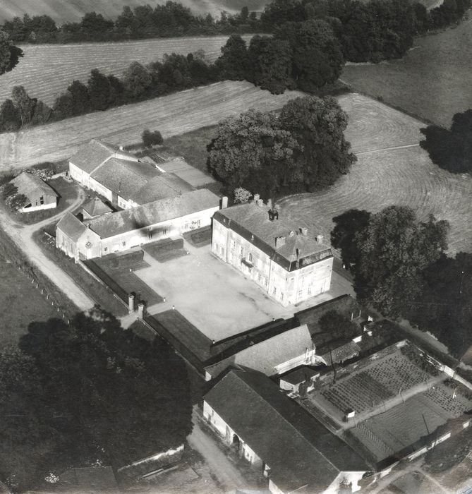 vue aérienne de l’ensemble des bâtiments