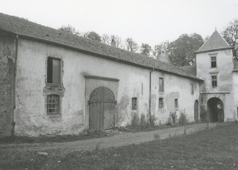 dépendances, aile nord, façades sud