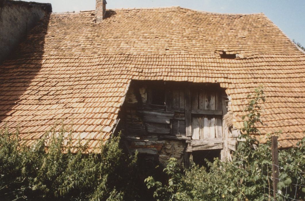 façade postérieure, vue partielle