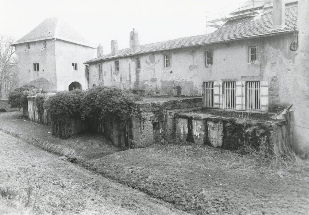 aile nord, façade nord, vue partielle