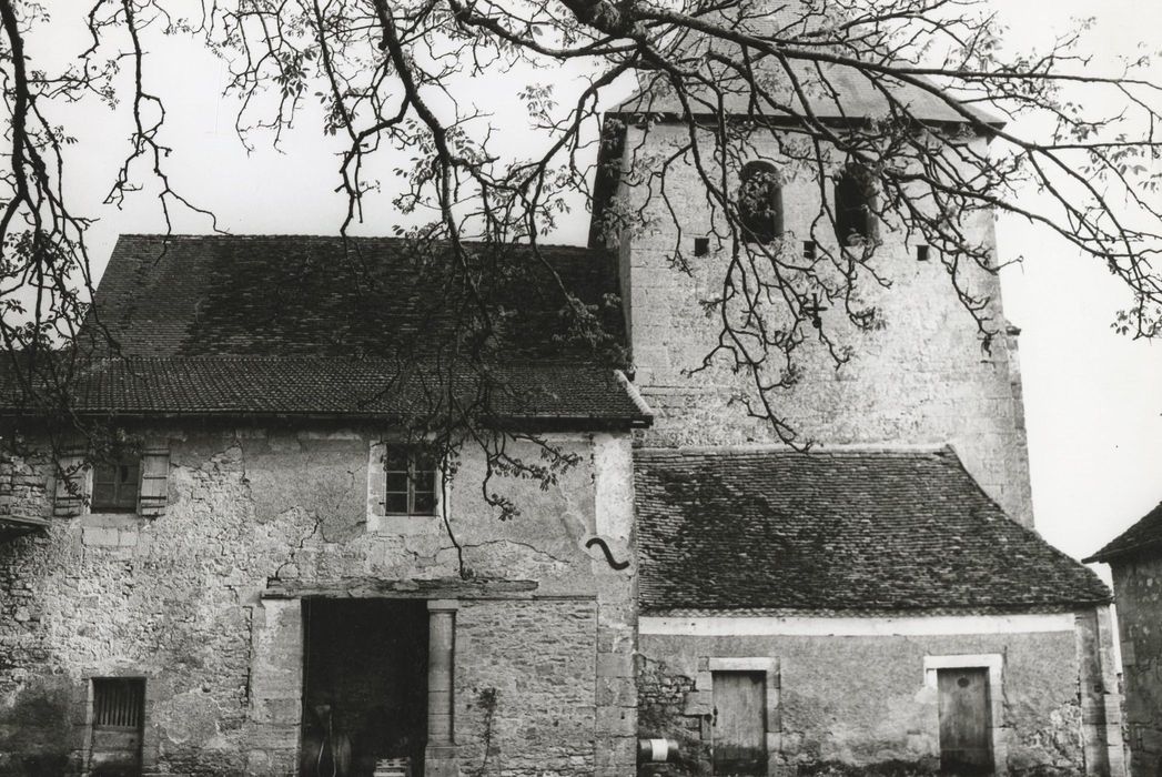 façade latérale nord, vue partielle