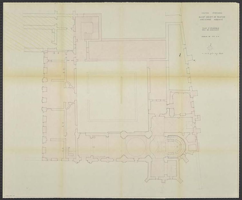 plan d’ensemble du rez-de-chaussée (document imprimé)