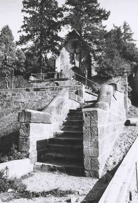 escalier d’accès extérieur nord