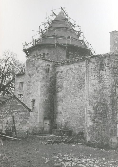 façade ouest, vue partielle