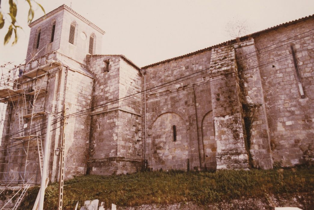 façade latérale nord, vue partielle