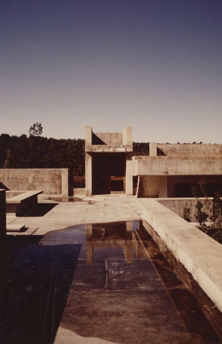 grand atelier, vue partielle de la terrasse