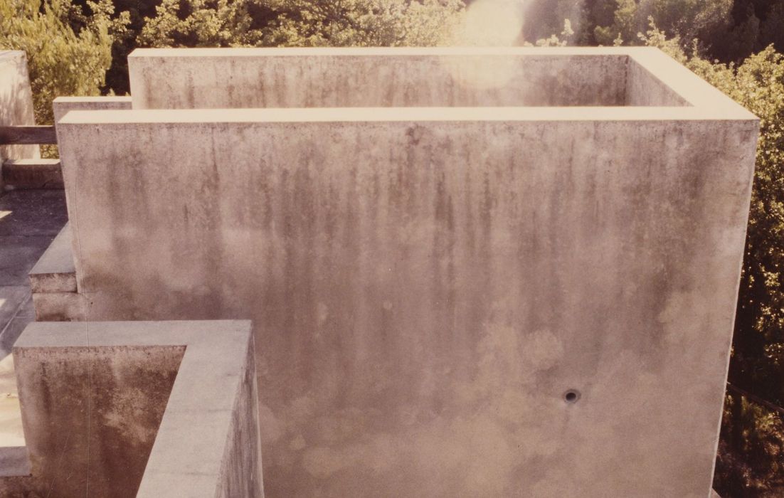 terrasse, détail d’un décrochement des volumes