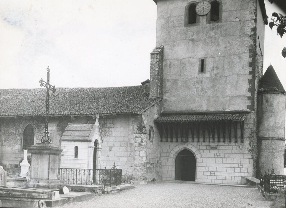 façade latérale nord, vue partielle