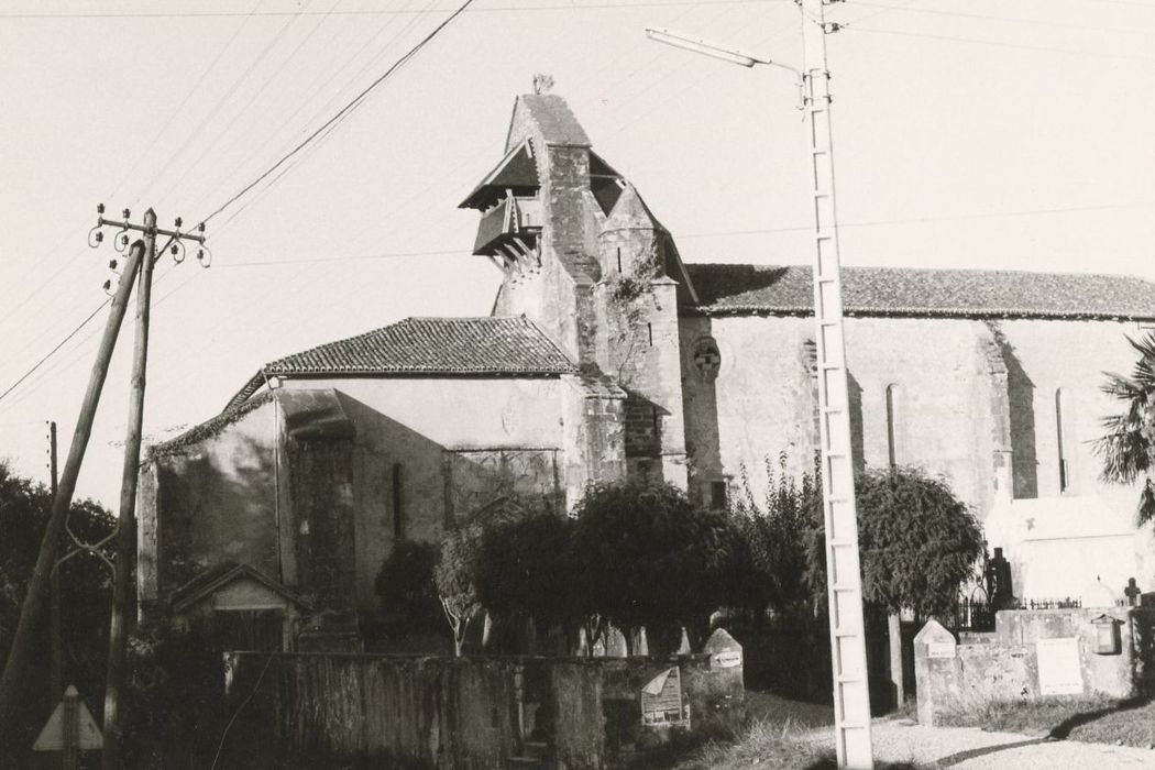 façade latérale sud, vue partielle