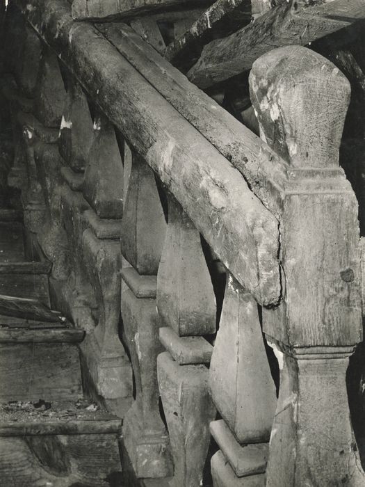 aile sud, escalier monumental, détail de la rampe