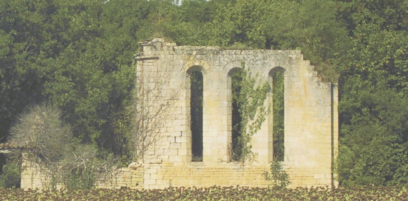 vue partielle des ruines dans leur environnement depuis l’Est (photocopie numérisée)