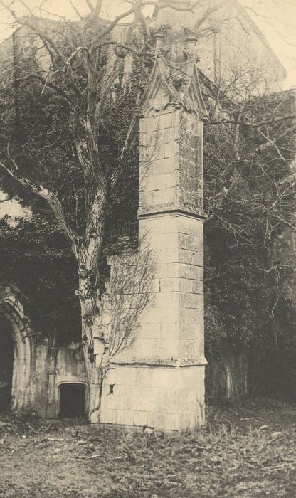 cloître ruiné, vue partielle