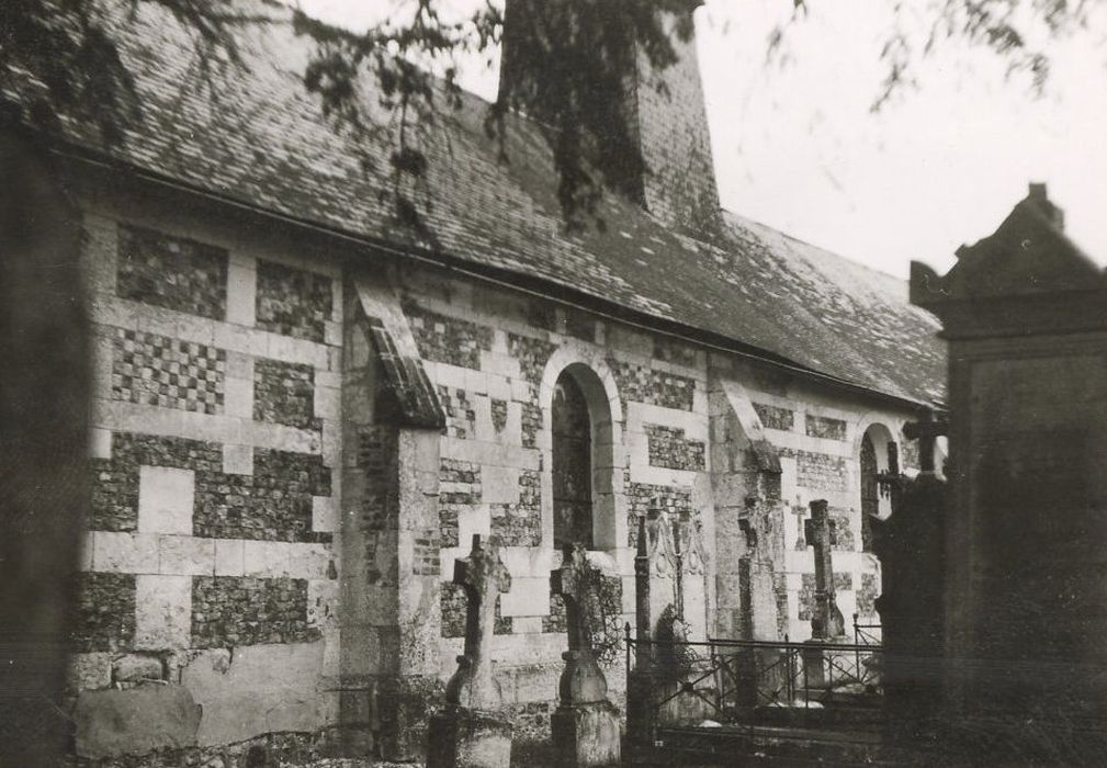 façade latérale sud, vue partielle