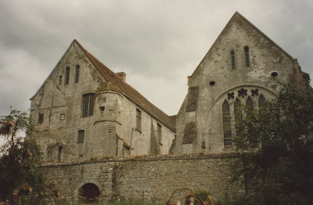 pignon nord du bâtiment du dortoir