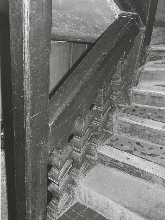 escalier, détail des balustres