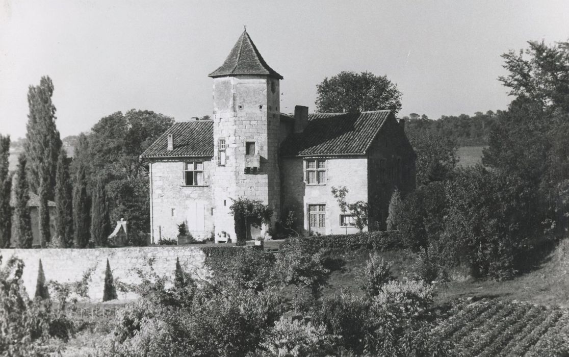 vue générale du château dans son environnement depuis le Sud