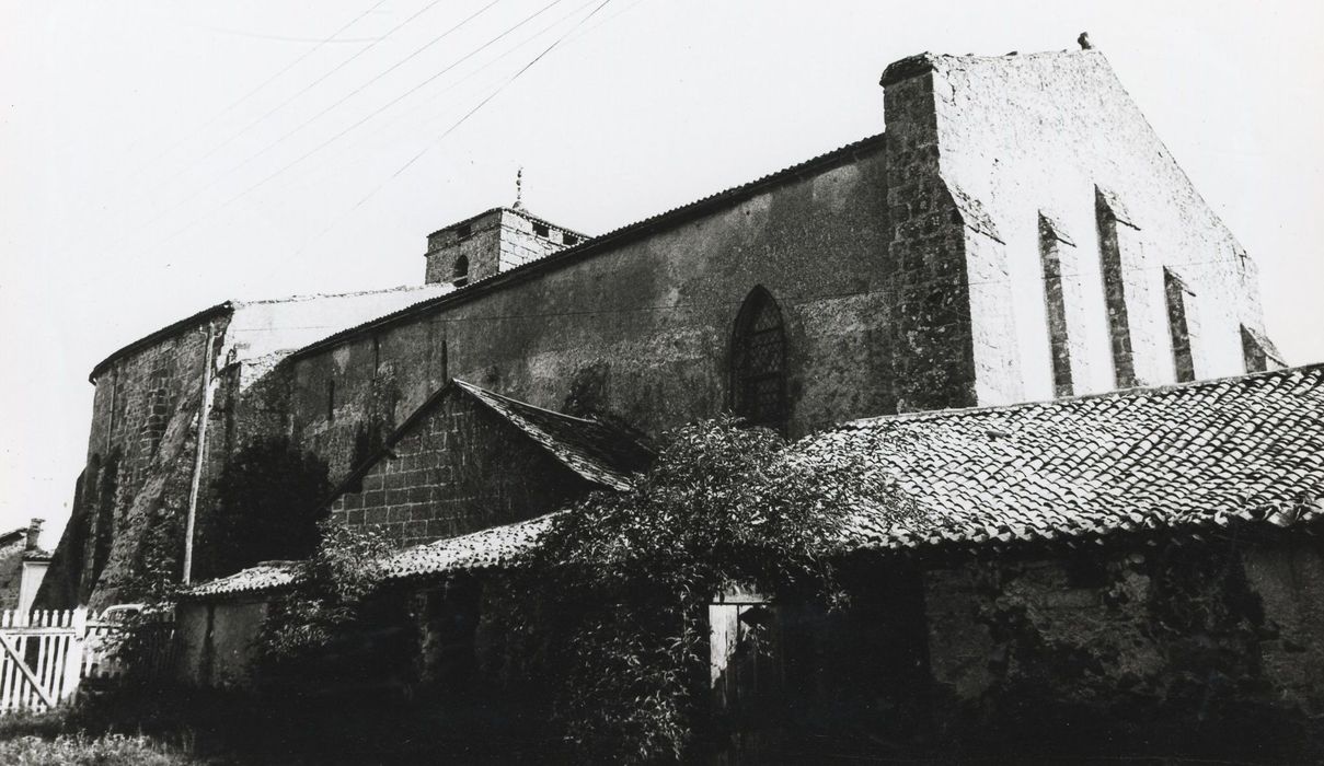 façade latérale nord, vue partielle