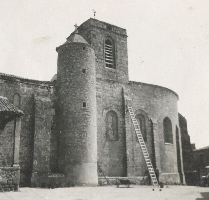 façade latérale sud, vue partielle