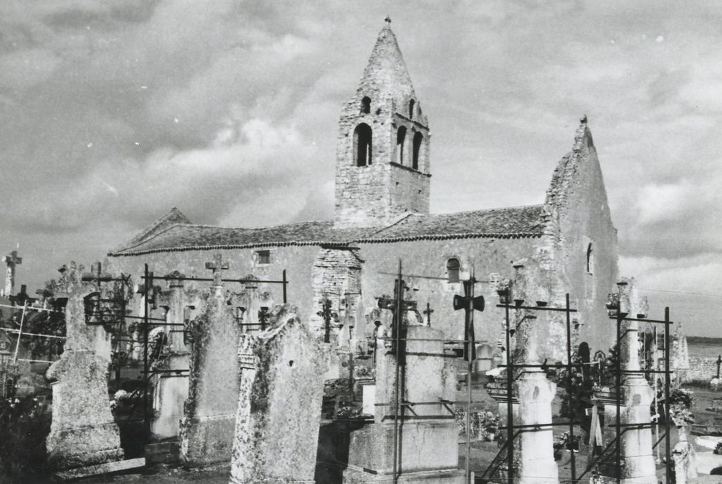 façade latérale sud, vue partielle