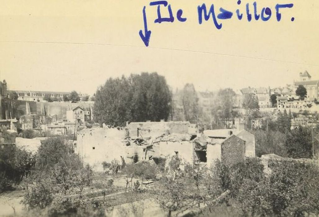 Îlot maillot, vue générale depuis le route Nationale