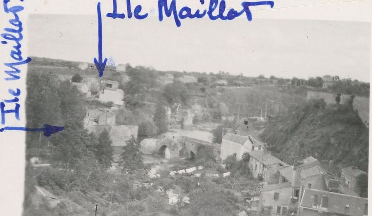 Îlot maillot, vue générale depuis le château