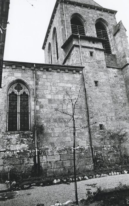 façade latérale nord, vue partielle