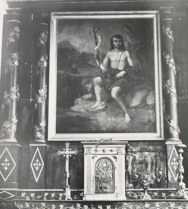 retable, tableau : Saint Jean-Baptiste