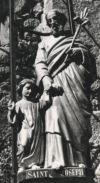 groupe sculpté : Saint Joseph et l’Enfant